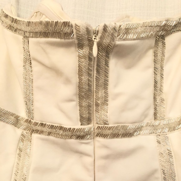 Cream Color Bebe Dress w/ Sequins - Picture 5 of 8